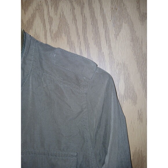 Love Tree Utility Jacket Women’s Size Large Army Green Drawstring Waist 40×28 - Picture 16 of 16